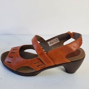Merrell Evera Chase Leather Shoes Size 9 Women's Open Toe Slingback Sandals